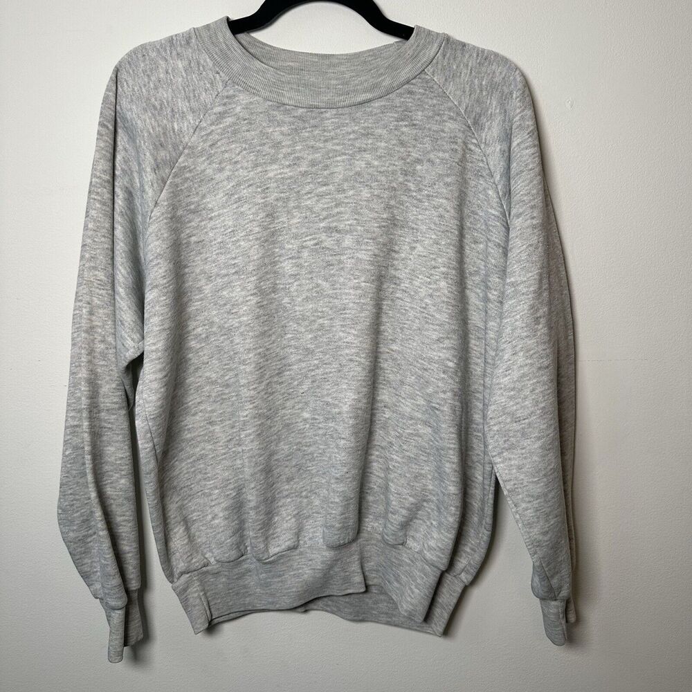 Vintage Hugo Valentino Grey Sweatshirt Crewnecks Men’s Size Medium 1980s Gray